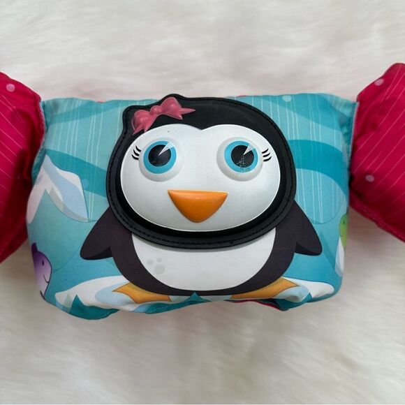 Stearns Fish Puddle Jumper Pink Penguin Fish CGA Kids Life Jacket - Picture 2 of 7